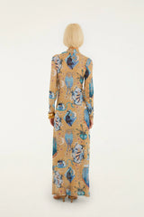 Sand Mystical Long Sleeve Maxi Dress