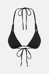 x JENNIE Encore Triangle Bikini Top - Black