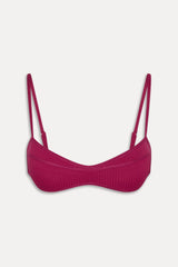 Lane Skimpy Bandeau Bikini Top - Vino