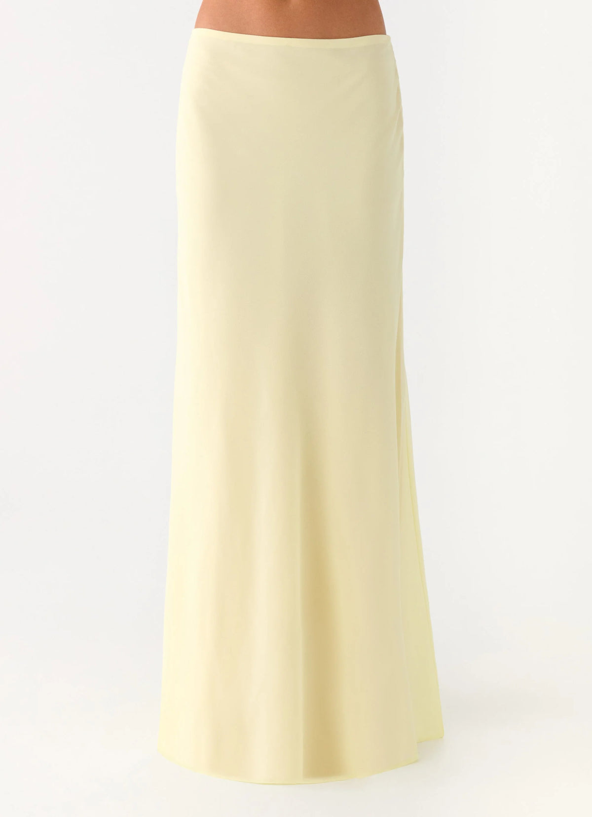 Star Girl Chiffon Maxi Skirt - Yellow