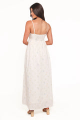 Odessa Maxi Dress - White Floral