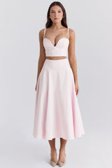 ballerina pink cropped bralette top