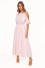Nellie Midi Dress - Petal Pink