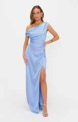 Jodie Dress ~ Borrowed Blue Luxe Satin