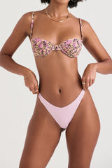 blossom ruched bikini bottom