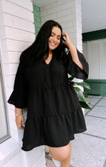 Viola Mini Dress ~ Black
