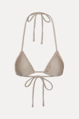 Nick Triangle Shine Bikini Top - Birthday Suit