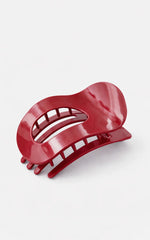 Claire Hair Clip - Oval Hair Clip in Red