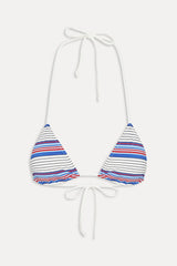 Nick Striped Triangle Bikini Top - St. Tropez Stripe