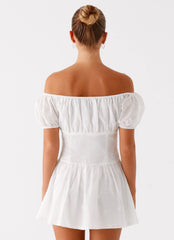 Anthem Cotton Mini Dress - Ivory