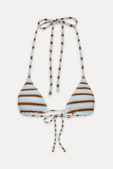 Nick Triangle Striped Bikini Top - Verona Stripe