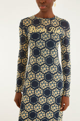 Blue Farm Club Long Sleeve Maxi Dress