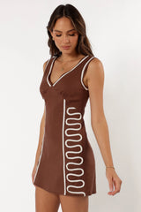 Alexa Mini Dress - Chocolate