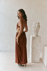 Mahya Dress - Chocolate
