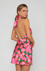 Jasmine Tie Mini Dress ~ Rosie Blooms