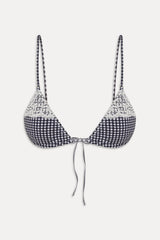 Elena Micro Cotton Bikini Top - Midnight Wishes