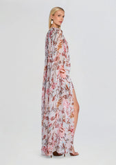 Ezra Ruched Cape Mini Dress