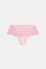 Shelly Crochet Shine Swim Skirt - Blush