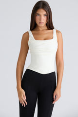 ivory corset top