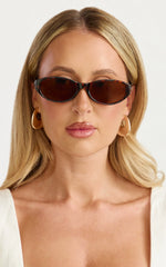Francine Sunglasses - Slim Sunglasses in Torte