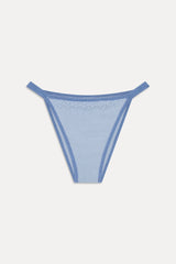 Tide Knit Cheeky Bikini Bottom - Malibu Tide