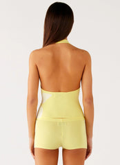 Aloha Knit Top - Yellow