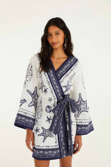 Off-White Coast Scarf  Mini Dress