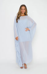 Olsen Maxi Dress ~ Steel Blue Chiffon