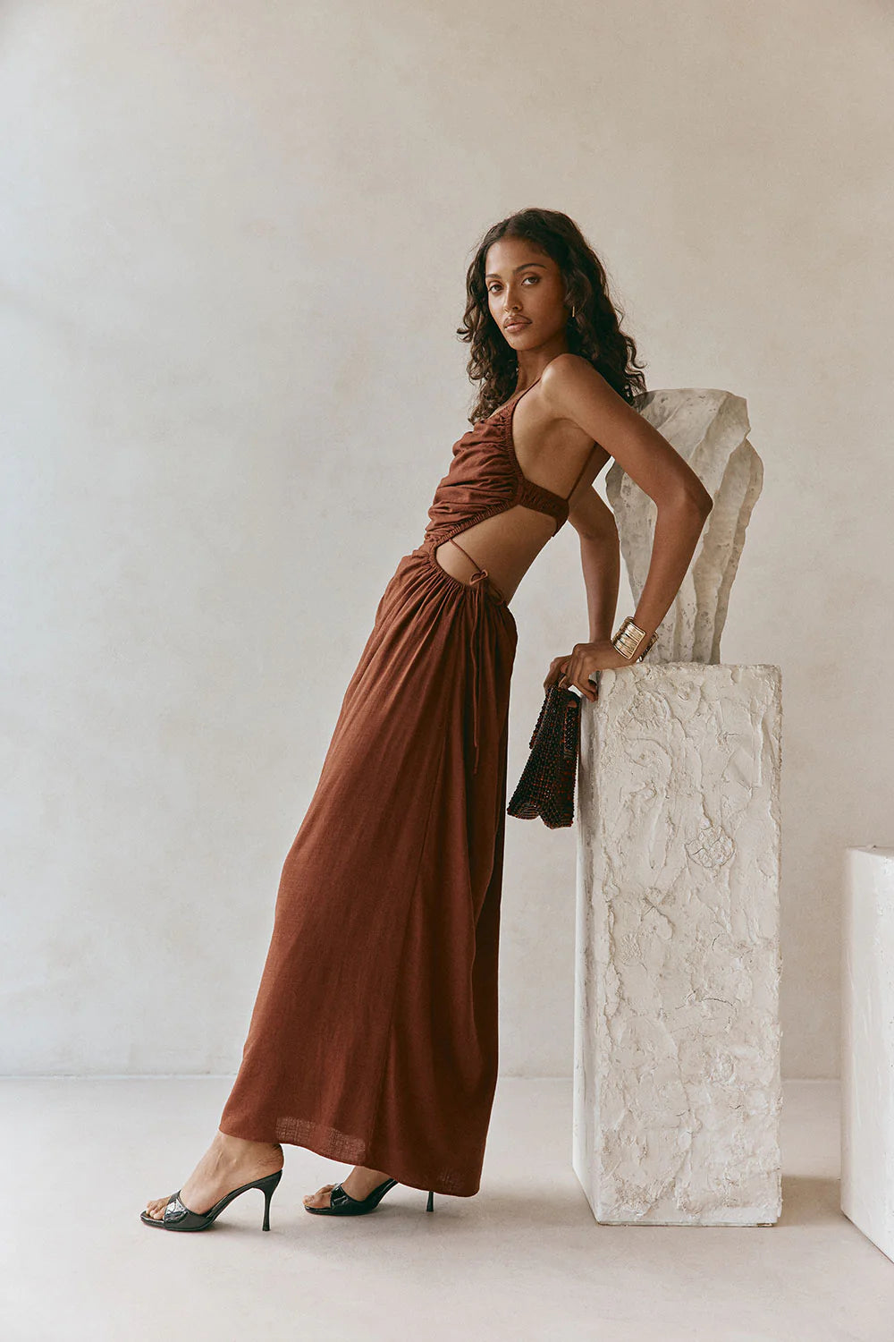 Mahya Dress - Chocolate