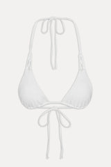 x JENNIE Encore Triangle Bikini Top - Optic White