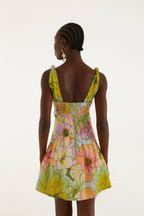Light Blue Spring Affair Cut-Out  Mini Dress