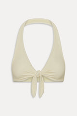 Jayne Terry Halter Bikini Top - Lemon
