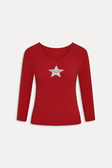 x JENNIE Venus Cotton Top - Roses