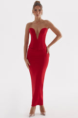 red rose maxi skirt