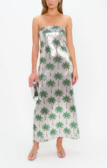 Lizzy Midi Dress ~ Disco Palm Sequins