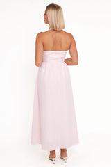 Margerie Halter Dress - Pink Gingham