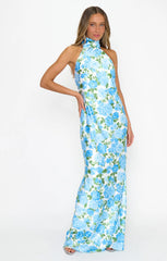 Lisa Maxi Dress ~ Cottage Floral Blue
