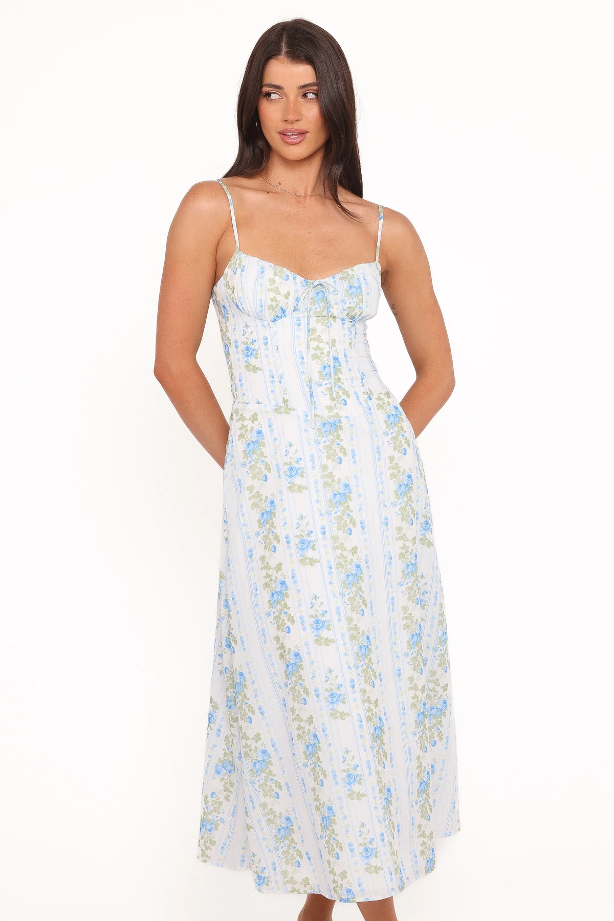 Florencia Midi Dress - Blue Floral