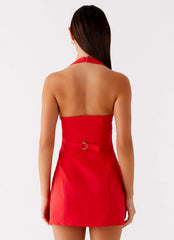 Roxe Mini Dress - Red