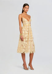 Eulalia Sequin Lace Dress
