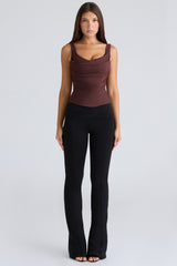 chocolate corset top