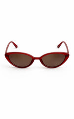 Yvette Sunglasses - Cat Eye Sunglasses in Red