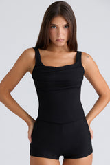 black corset top
