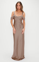 Bella Maxi Dress ~ Dune Luxe Satin