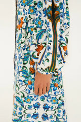 Off-White Flora Tile Maxi Dress
