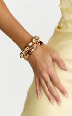 Nami Bracelet - Multi Layer Bracelet in Gold/Torte