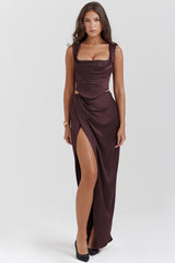 rich brown corset