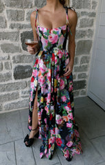 Juliet Maxi Dress ~ Moonlit Garden Gala Taffeta