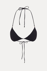 Amore Skimpy Triangle Bikini Top - Black