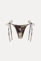 Mackenzie Reversible String Bikini Bottom - Saddle Up